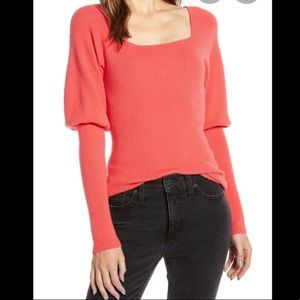 Something Navy Square Neck Sweater